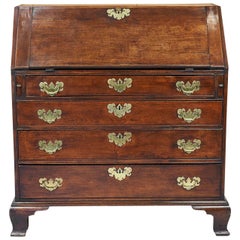 American Chippendale Mahogany Slant Front Desk, circa 1780