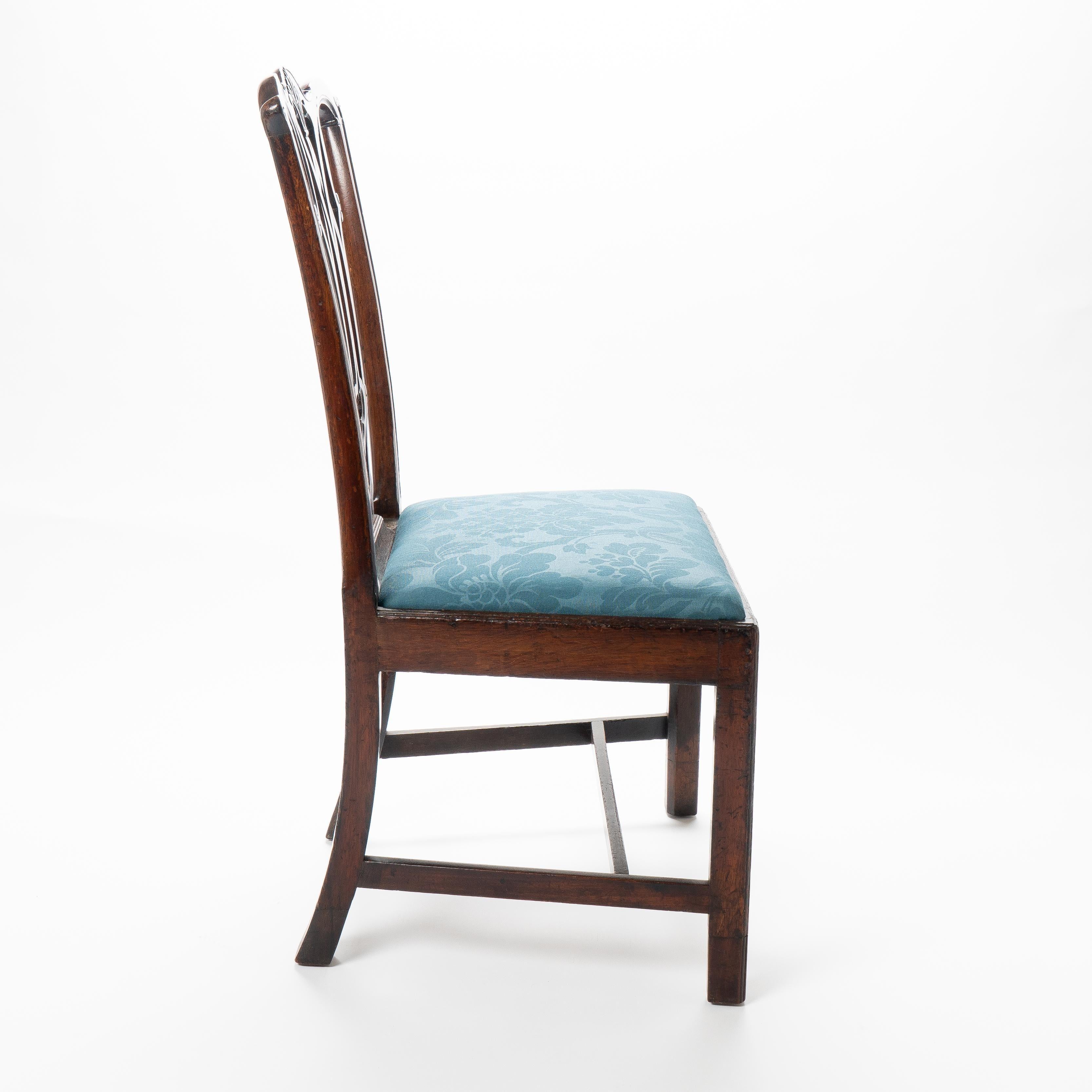 American Chippendale Mahogany Slip Seat Side Chair by Thomas Tuft 1