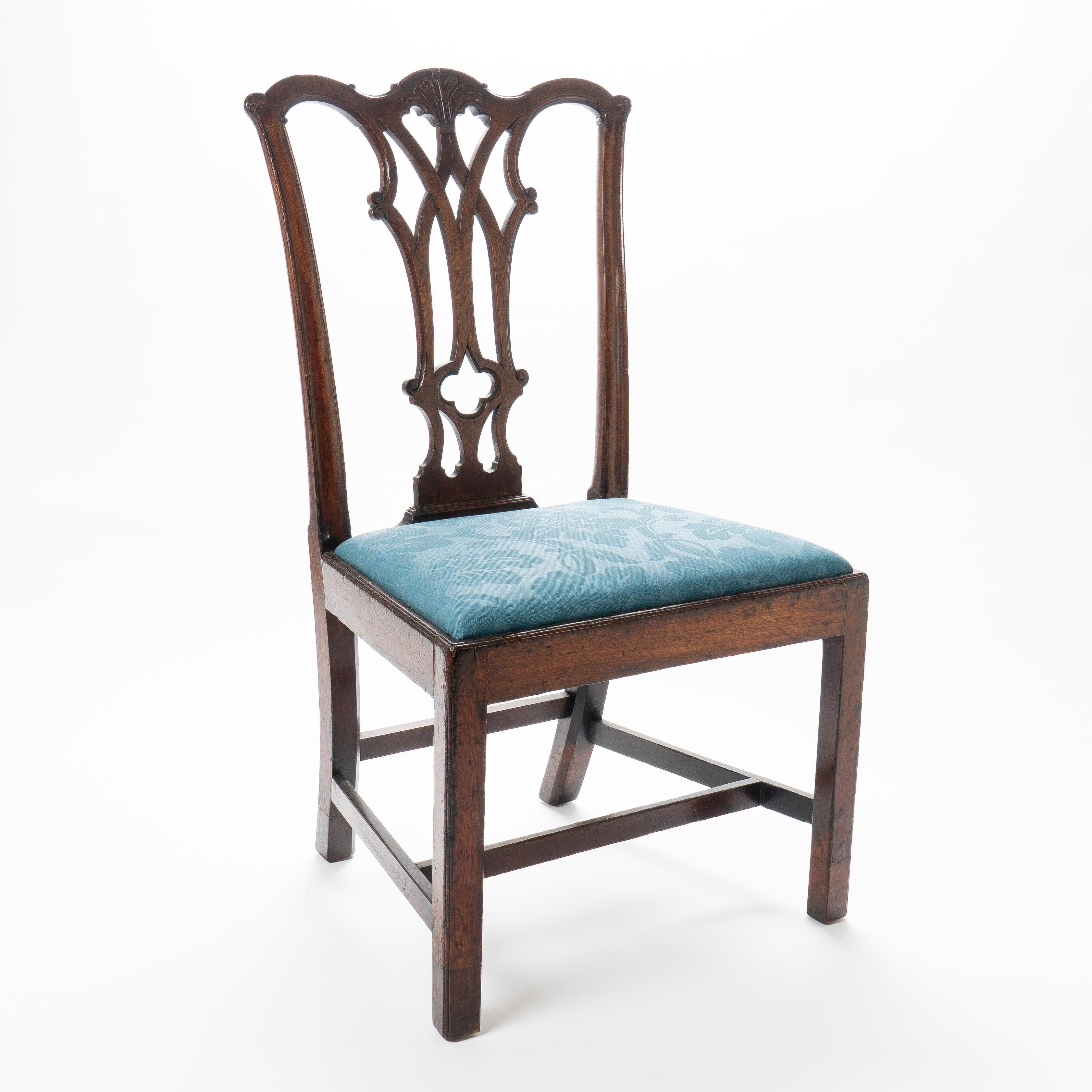 American Chippendale Mahogany Slip Seat Side Chair by Thomas Tuft 2