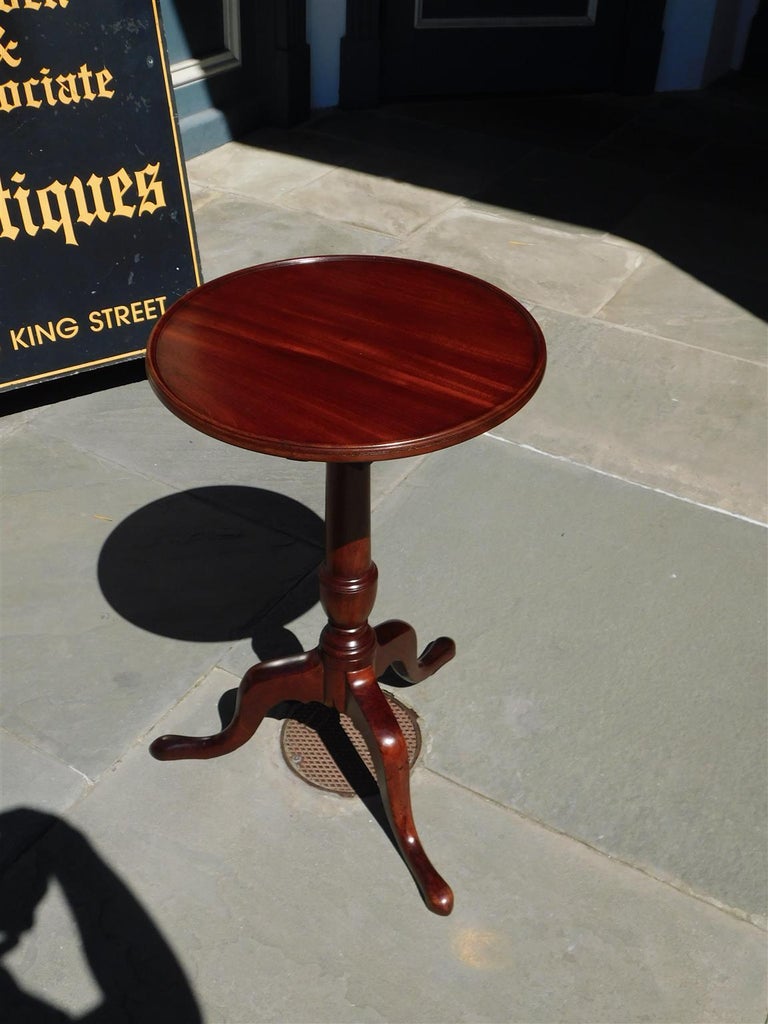 American Chippendale Mahogany Tilt Top Kettle Stand with Bird Cage ...