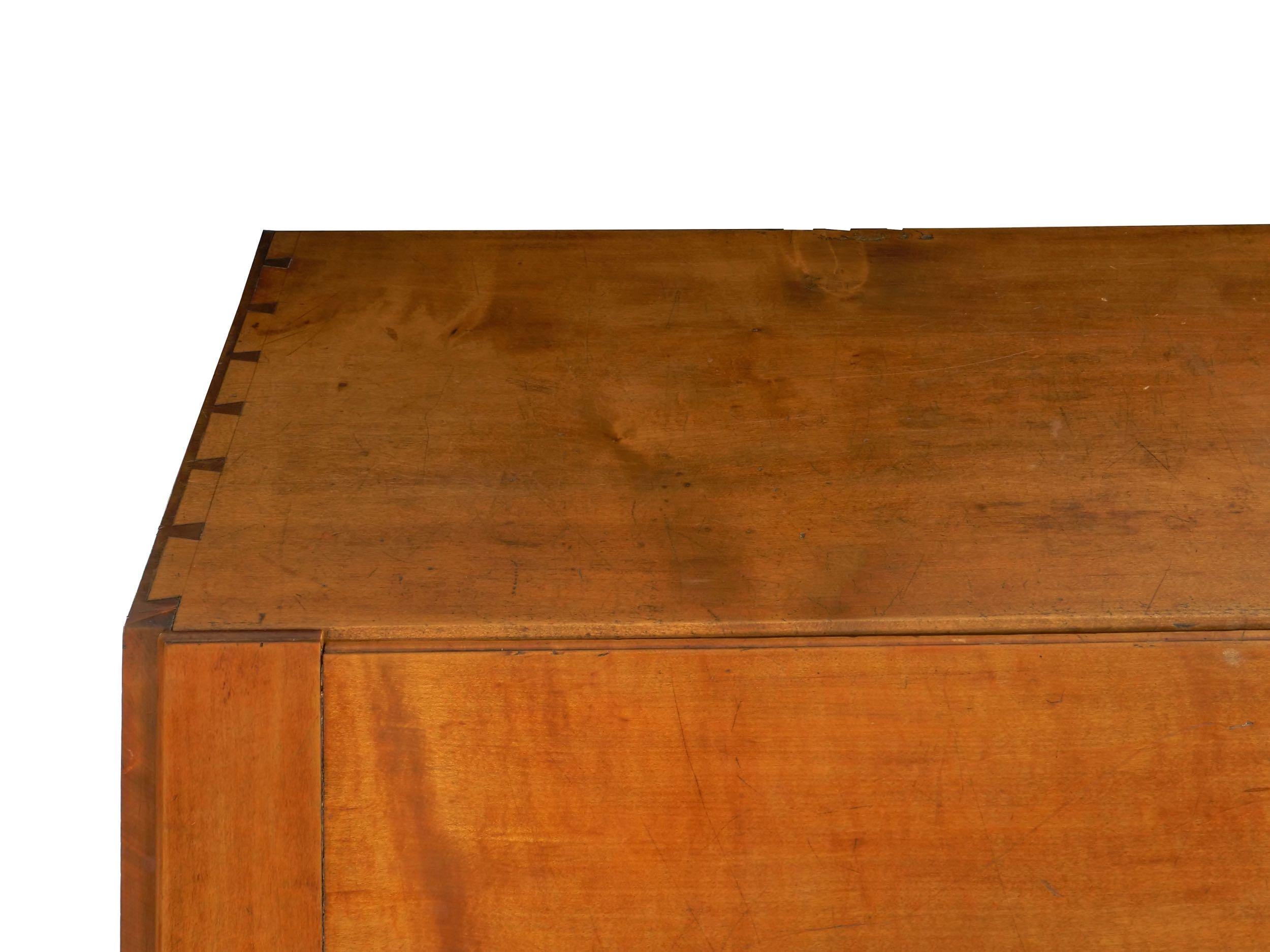 American Chippendale Maple Antique Slant-Front Writing Desk, Massachusetts 3