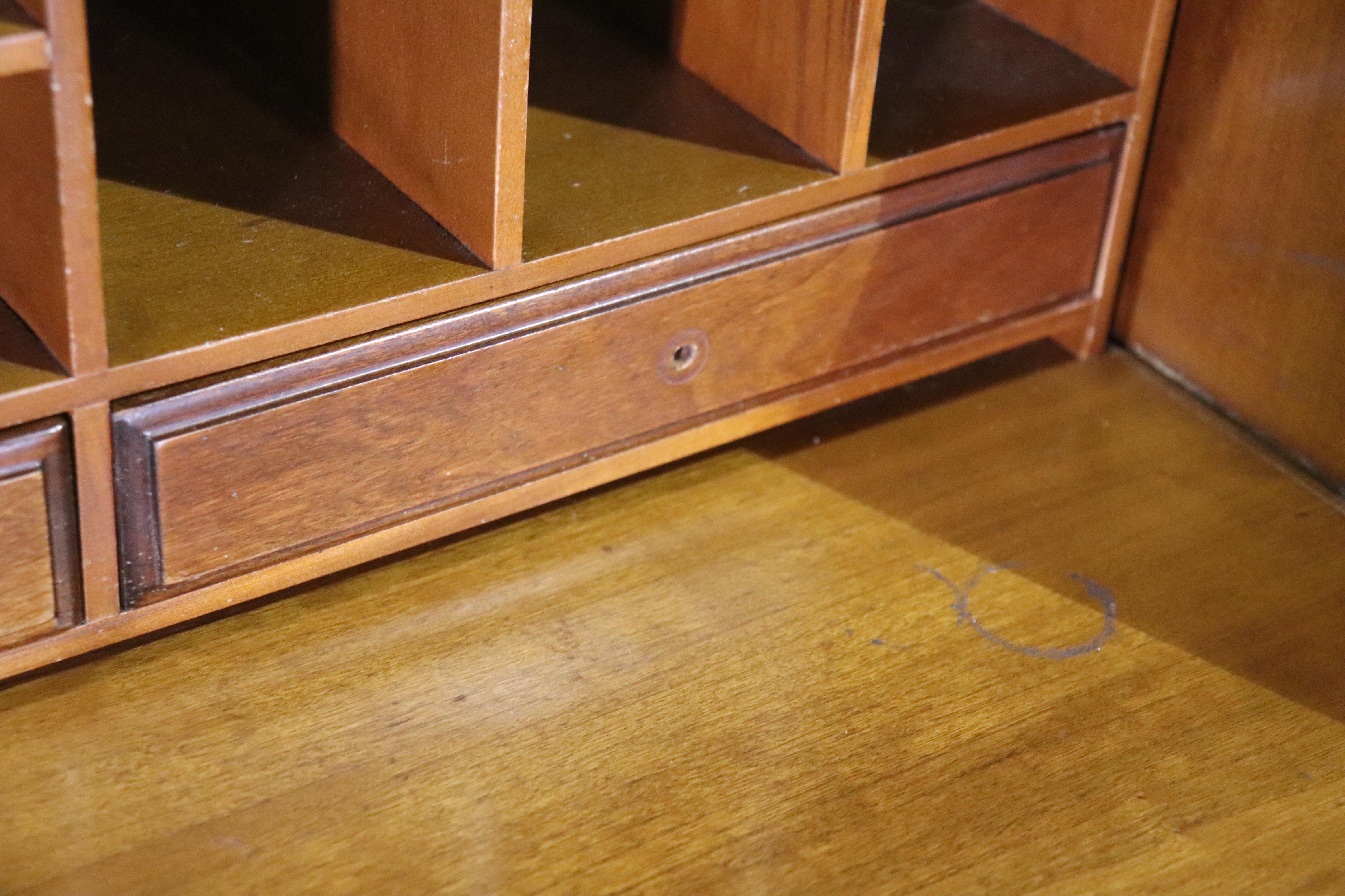 Wood American Chippendale Secretary Desk For Sale