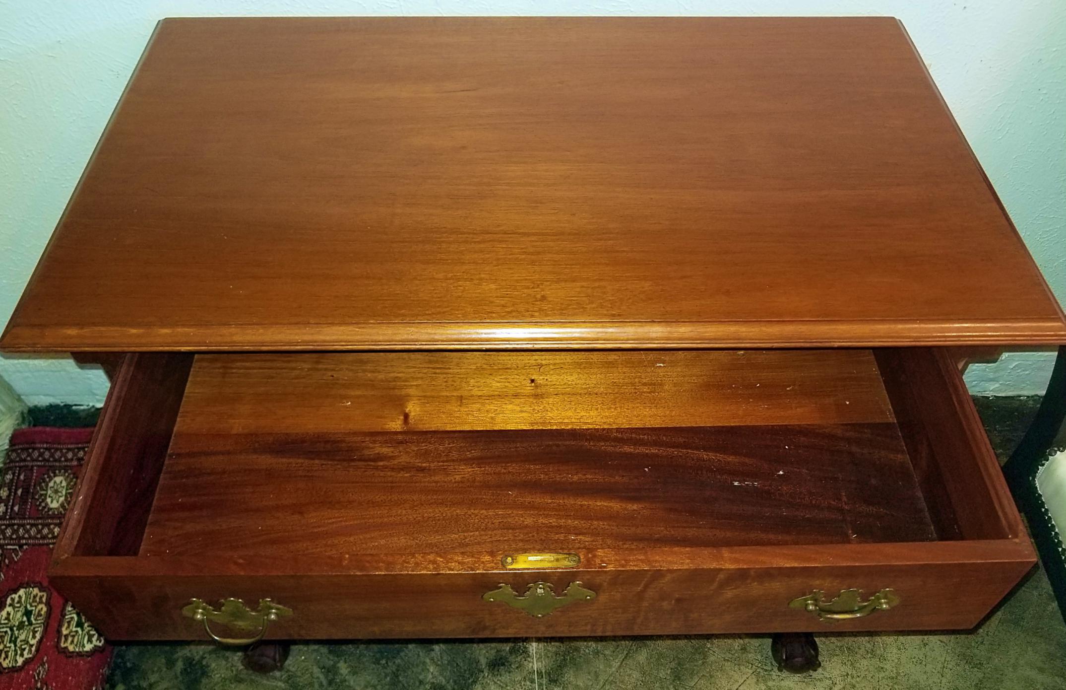 American Chippendale Style Mahogany Lowboy Table 4