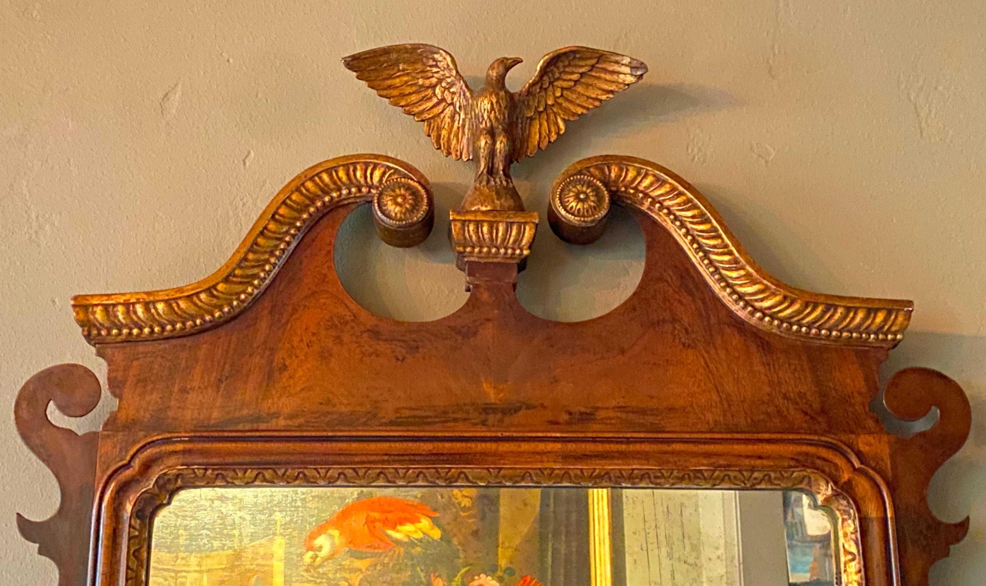 Amerikanischer Mahagoni-Spiegel im Chippendale-Stil, frühes 19. Jahrhundert im Angebot 3