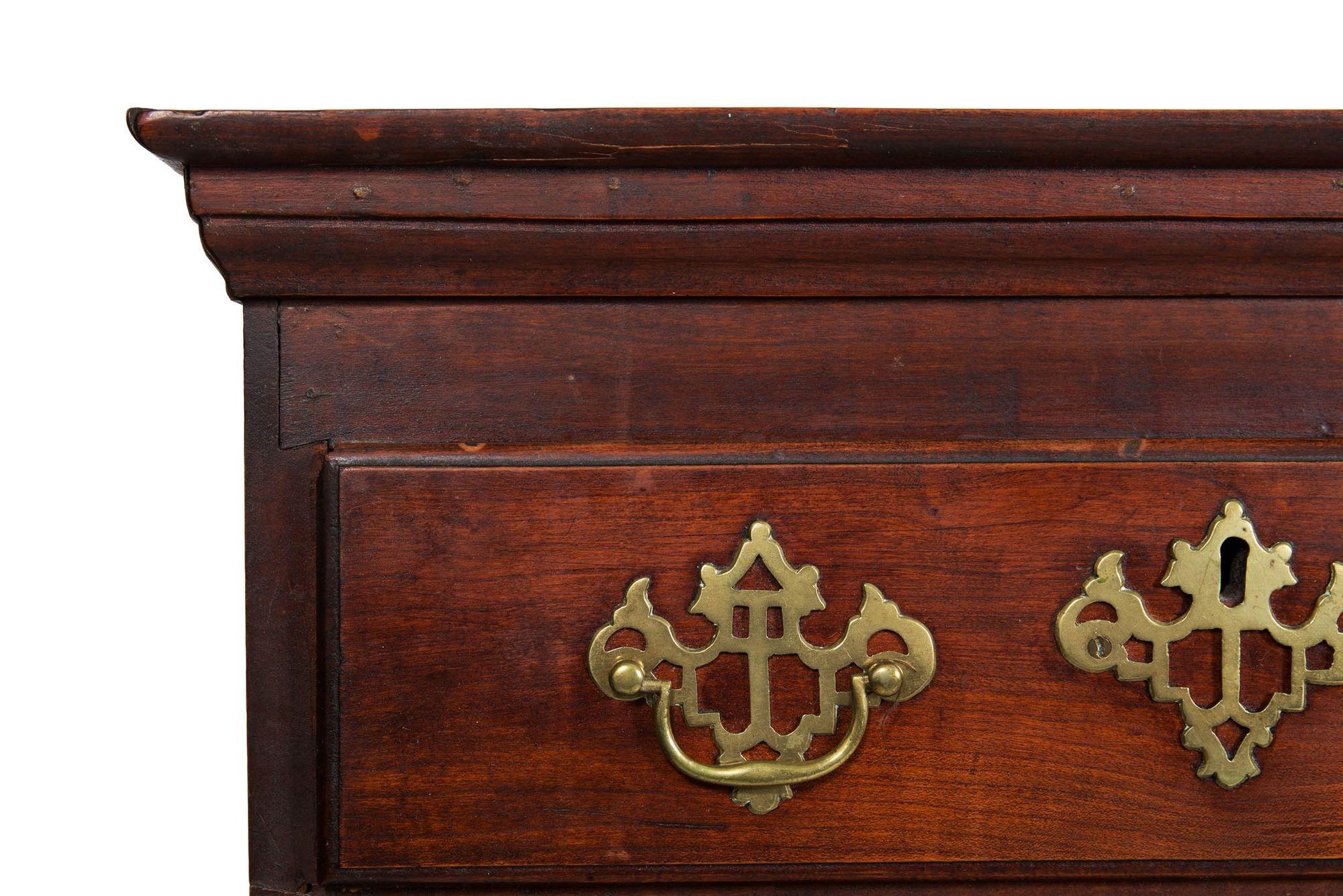 American Chippendale Tall Dresser Chest of Drawers, Mid-Atlantic c. 1800 For Sale 12