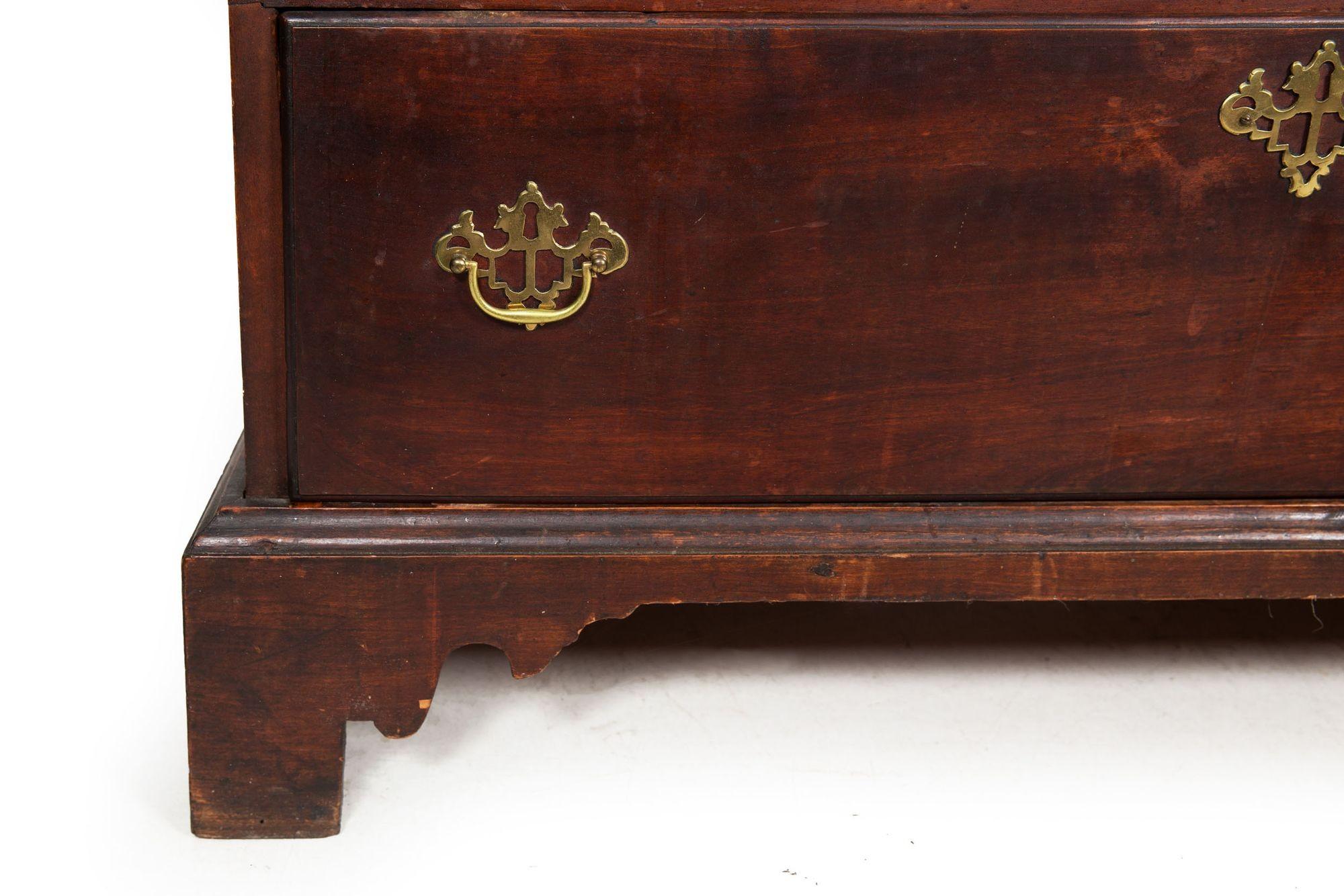 American Chippendale Tall Dresser Chest of Drawers, Mid-Atlantic c. 1800 For Sale 15