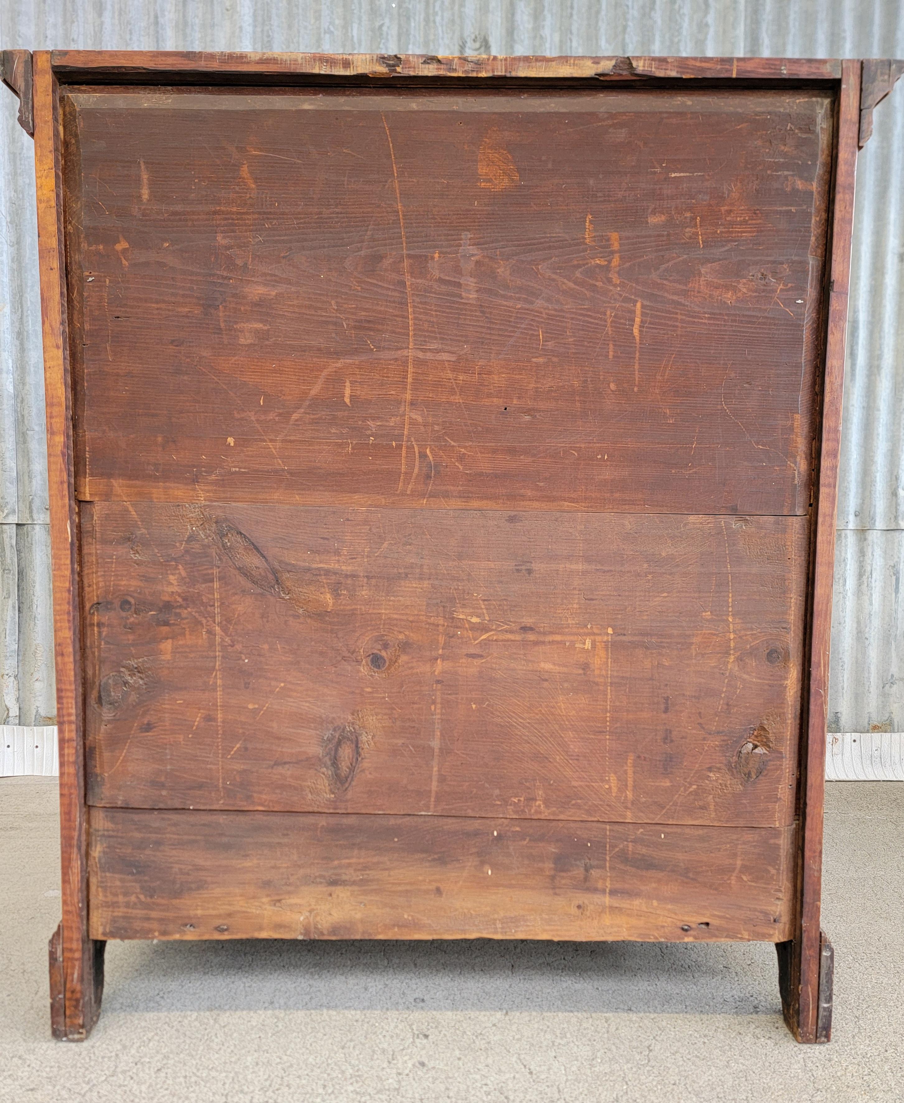 American Chippendale Tiger Maple Tall Chest / Dresser For Sale 11