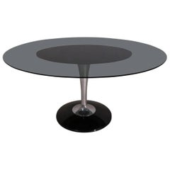 Vintage American Chromcraft Glass, Aluminium and Acrylic Table, circa 1970s