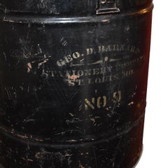 American Civil War Era Black Metal Ballot Box by Geo Barnard & Company, 1800s