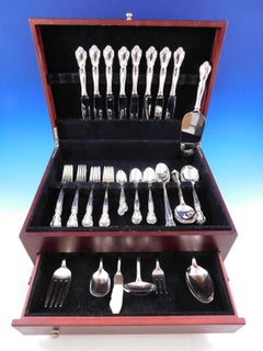 American Classic by Easterling Juego de Cubiertos de Plata de Ley para 8 Servicio 63 piezas