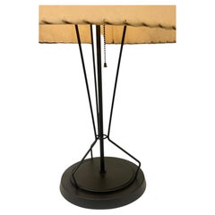 American Classic Mid Century Atomic Age Iron Lamp & Lampshade