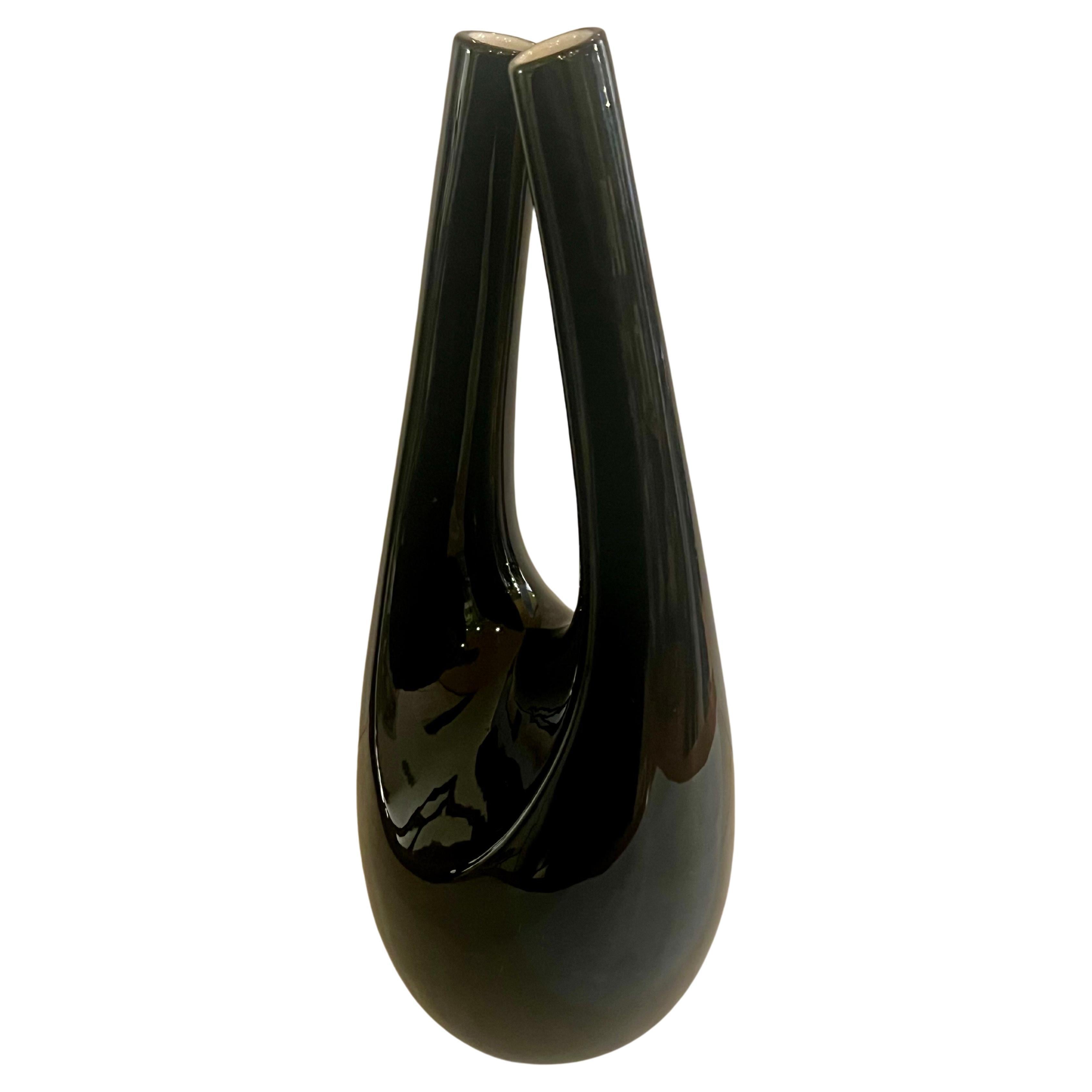 Vase à double tête en porcelaine de Franciscan, Classic Postmodern Rare en vente