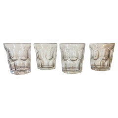 American Classical Ashburton Flint Glass Whiskey Tumblers, Circa 1850 - Set of 4