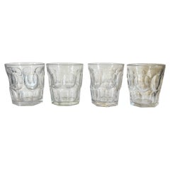 American Classical Ashburton Flint Glass Whiskey Tumblers, Circa 1850 - Set of 4