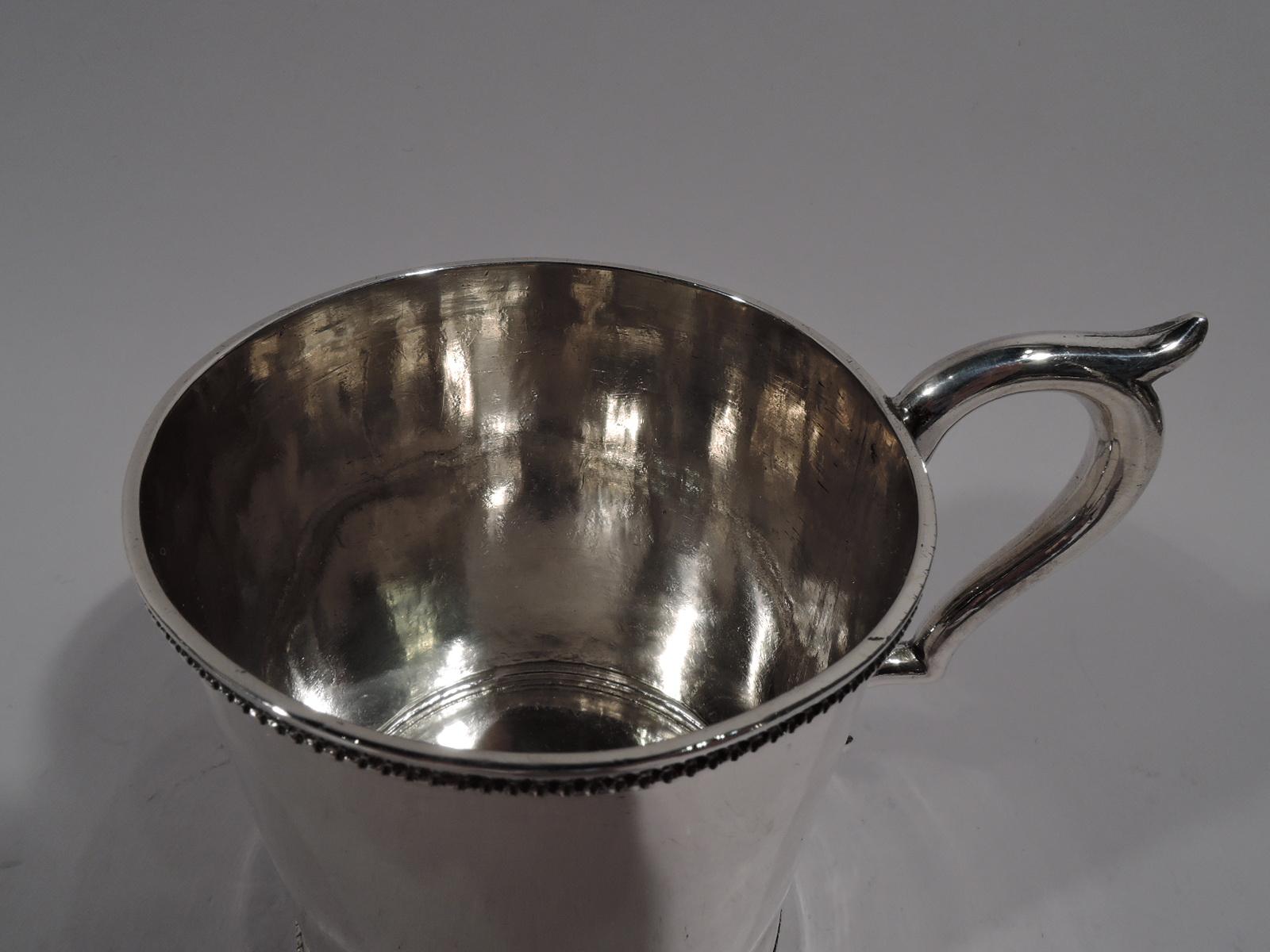 American Classical Coin Silver Baby Cup by Illinois State Society In Excellent Condition In New York, NY