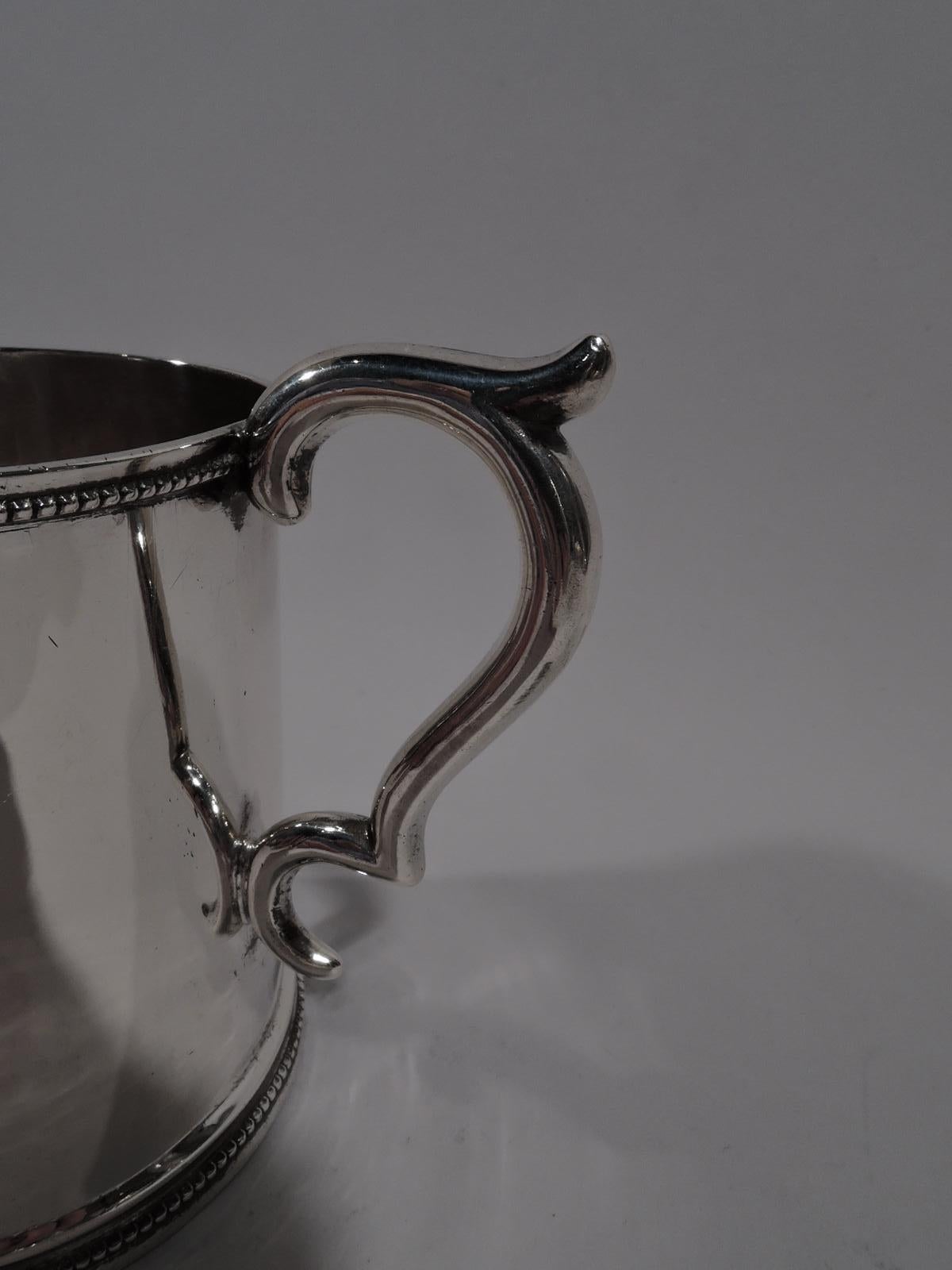 American Classical Coin Silver Baby Cup by Illinois State Society 1