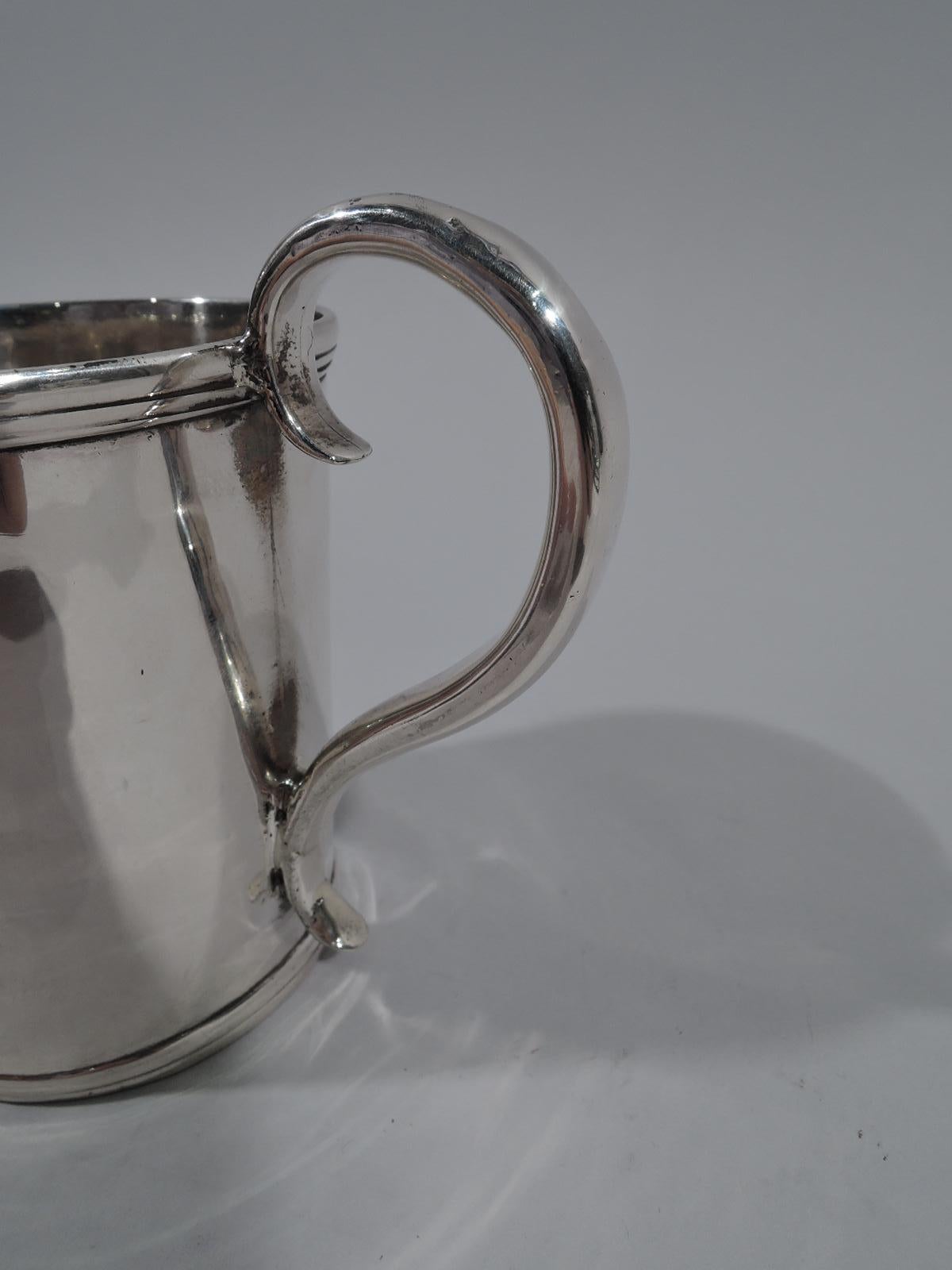 American Classical Coin Silver Baby Cup by Lincoln & Reed of Boston In Good Condition In New York, NY