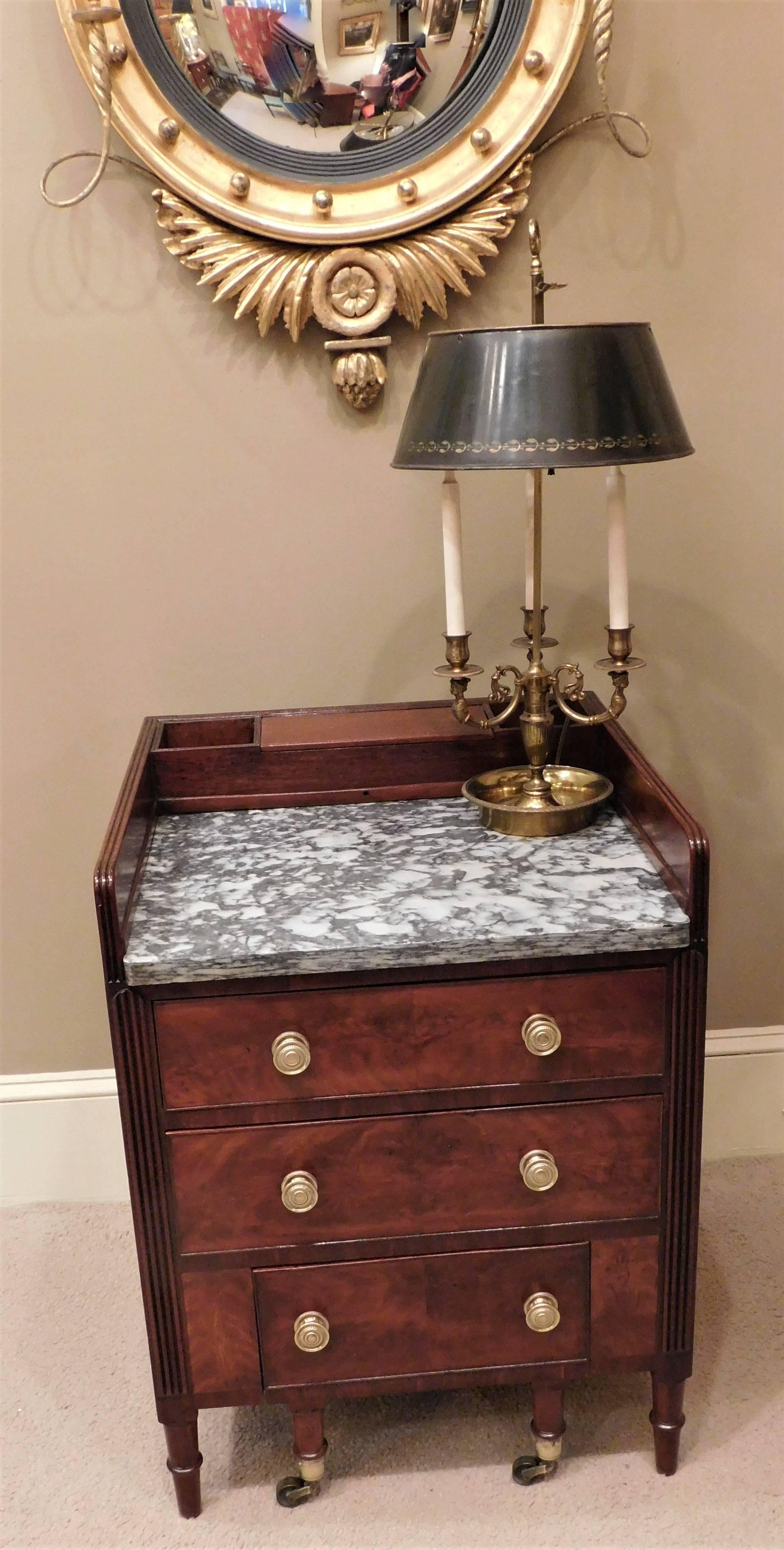 19th Century American Classical Commode and Wash Stand, Baltimore, circa 1820 For Sale