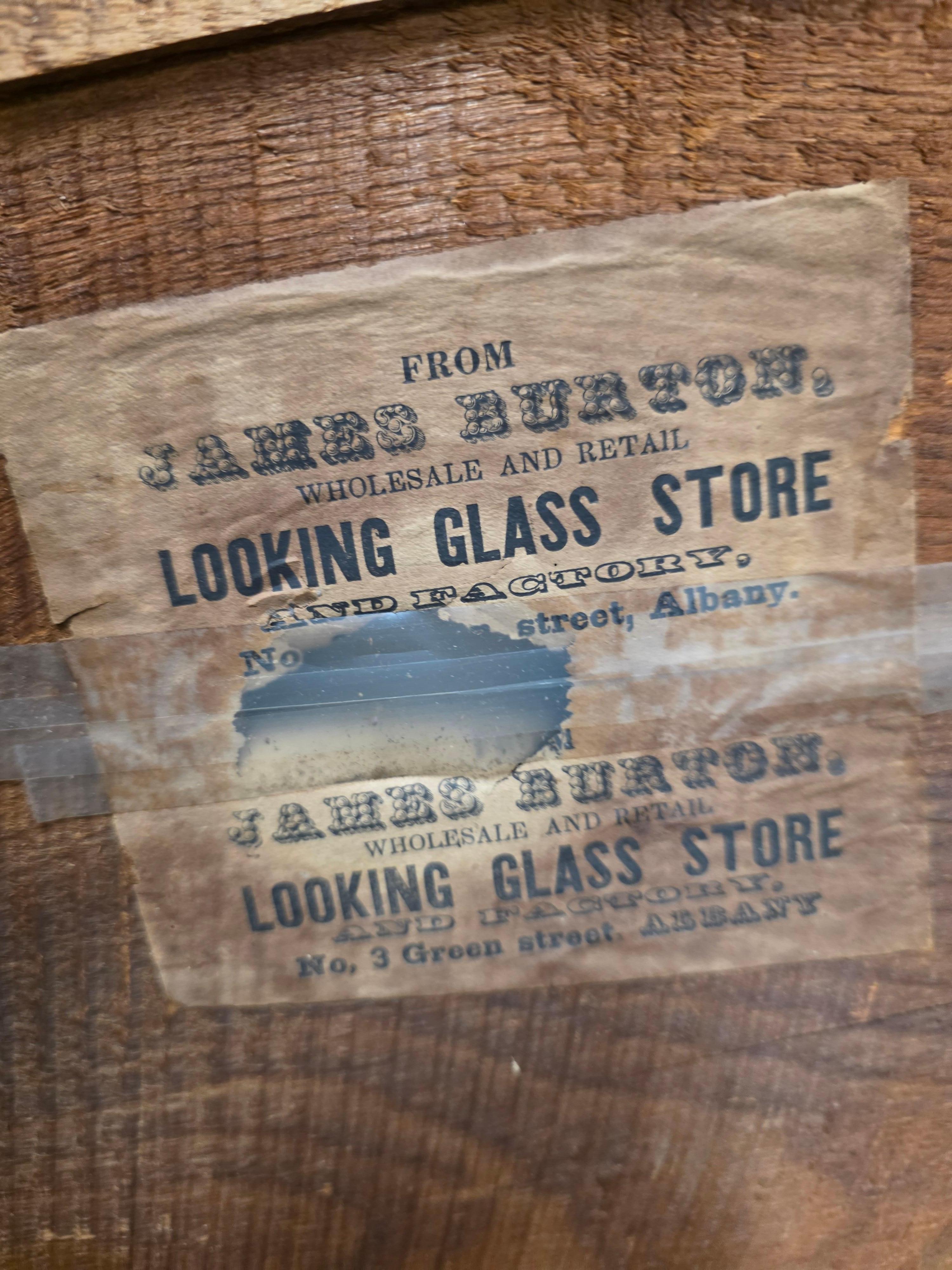Wood American Classical Mirror Albany New York 1820s For Sale