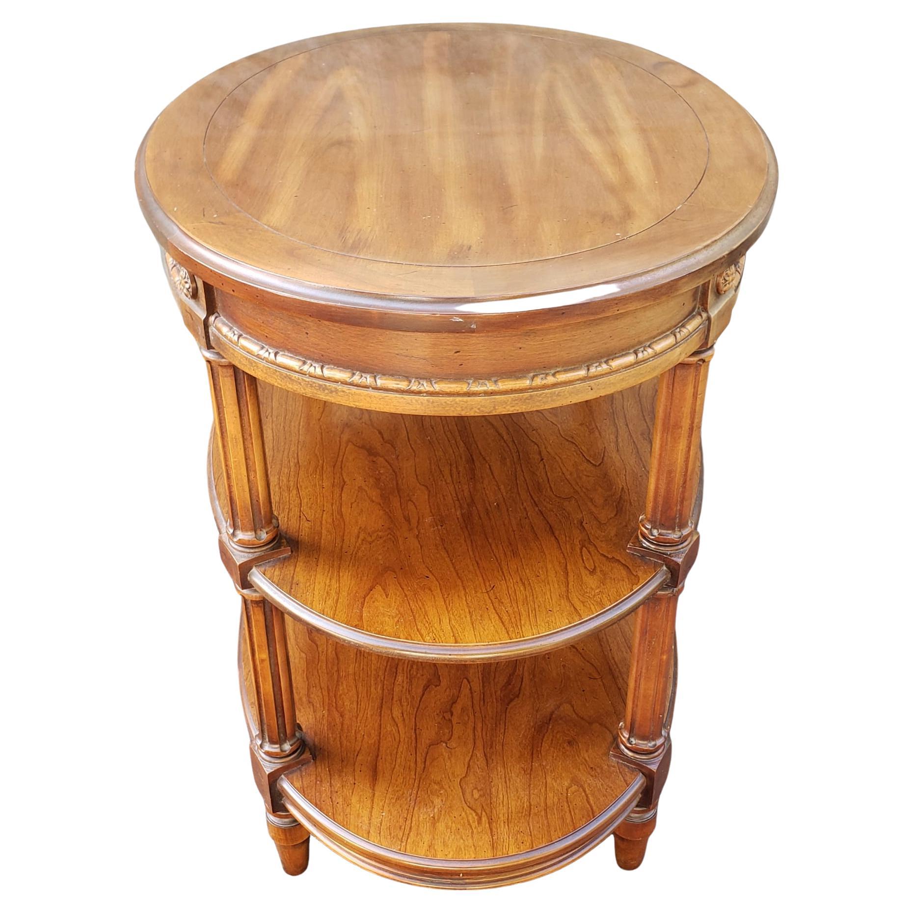 oval side table
