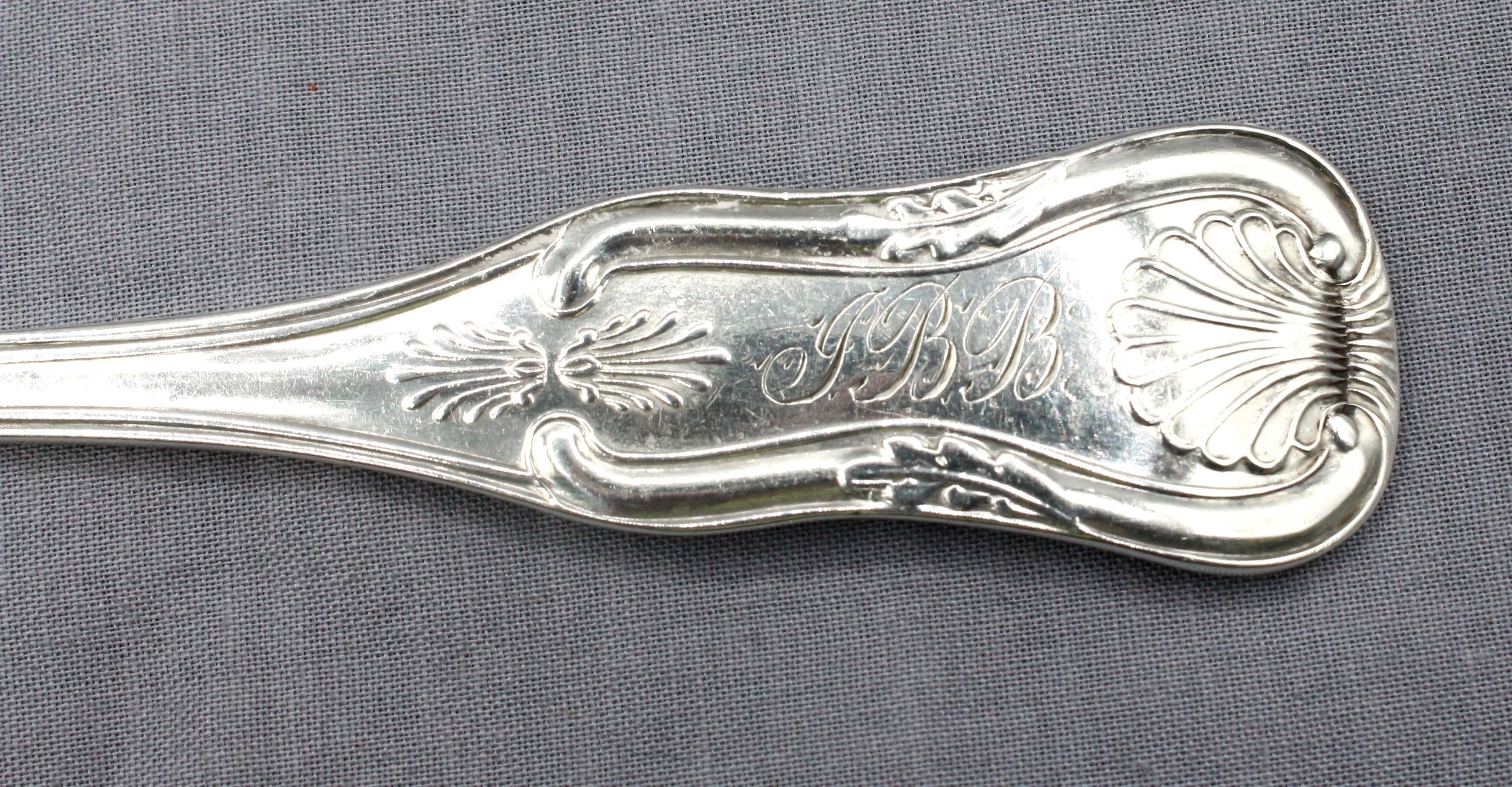 American Coin Silver Fish Servers, circa 1830, by Gorham For Sale 3