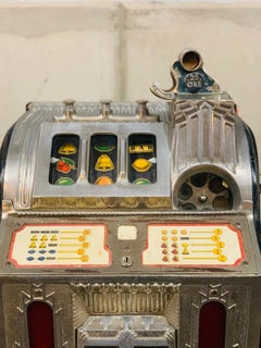 American Coin Slot Machine "Comet", 1920s, Mechanical Cast Iron One-Arm Bandit