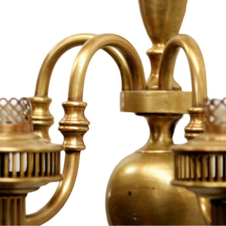 Lámpara de pared convertida en lámpara de aceite de latón colonial americano en Excelente estado para la venta en Van Nuys, CA