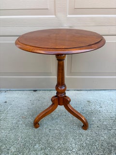 American Colonial Cherry Wood Side Table