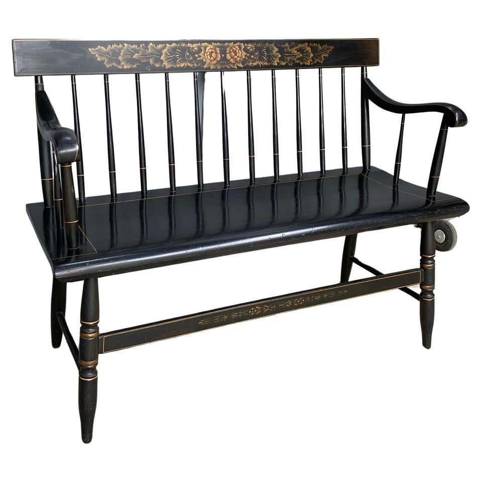 Antique American Colonial Maple Bench For Sale at 1stDibs | early ...