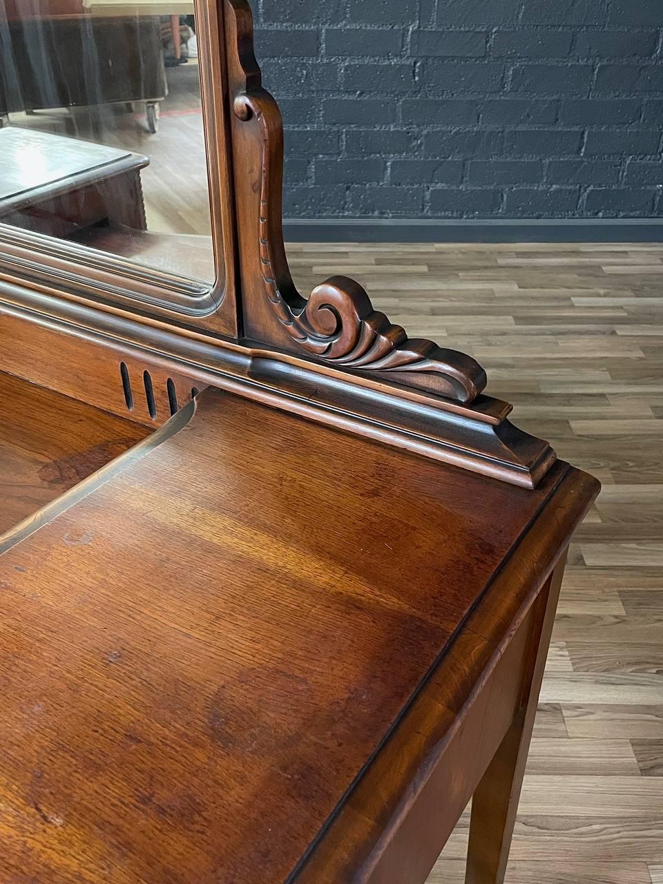 American Colonial Mahogany Vanity Desk 1