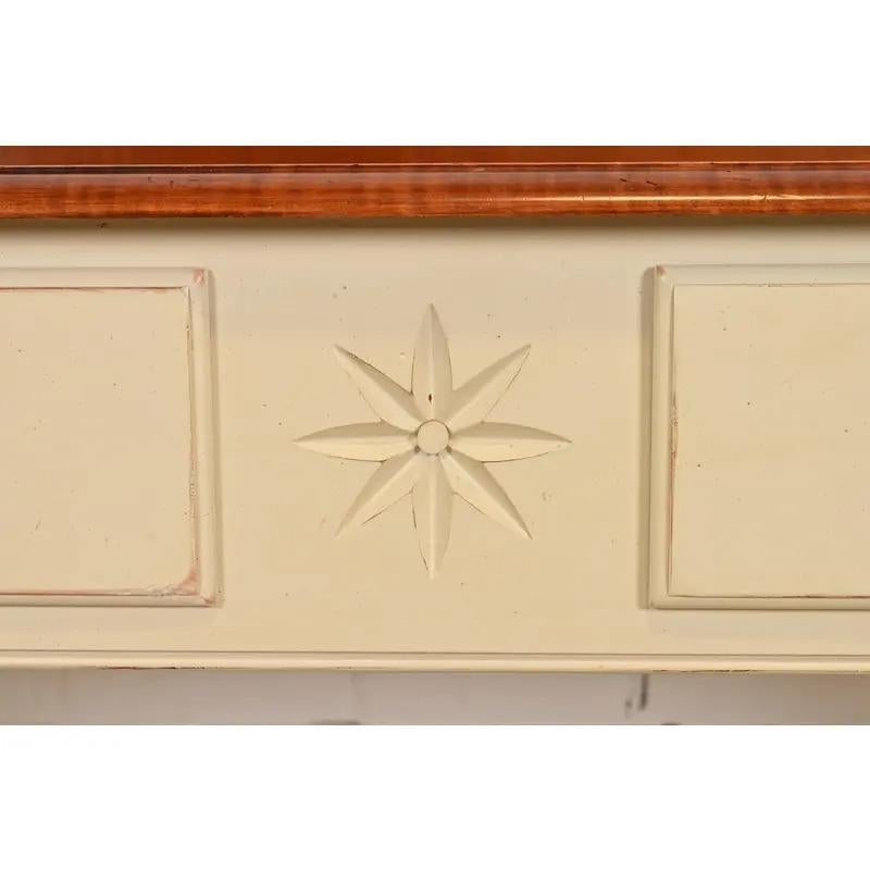 American Colonial Maple Sideboard Buffet Server or Console Table For Sale 6