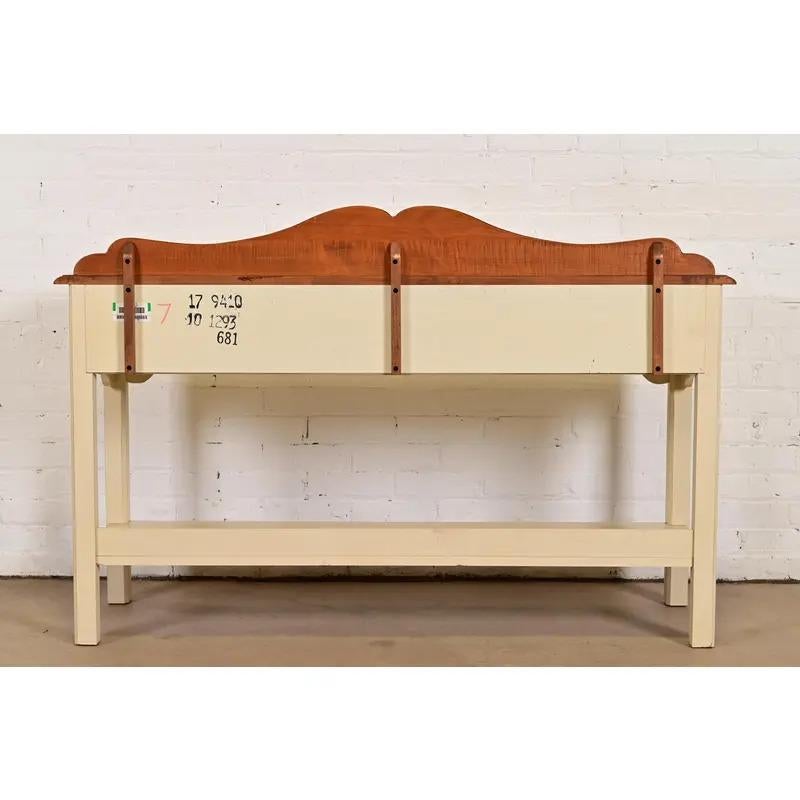 American Colonial Maple Sideboard Buffet Server or Console Table For Sale 11