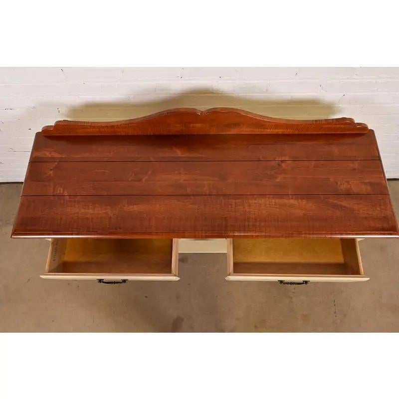 American Colonial Maple Sideboard Buffet Server or Console Table For Sale 3