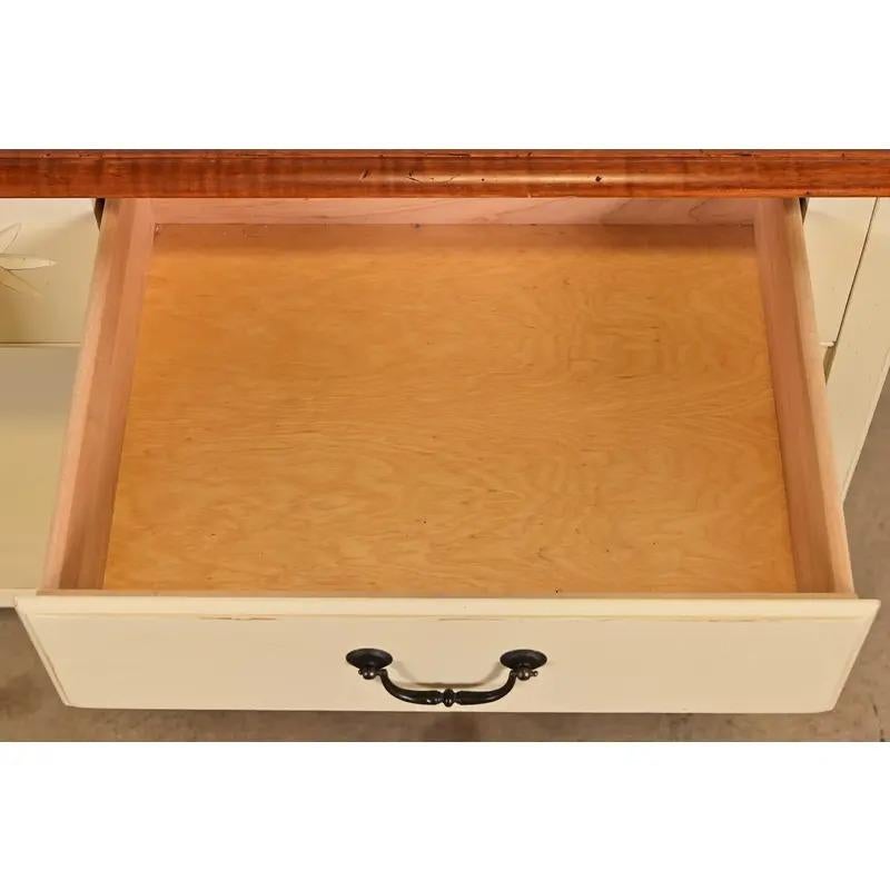 American Colonial Maple Sideboard Buffet Server or Console Table For Sale 4