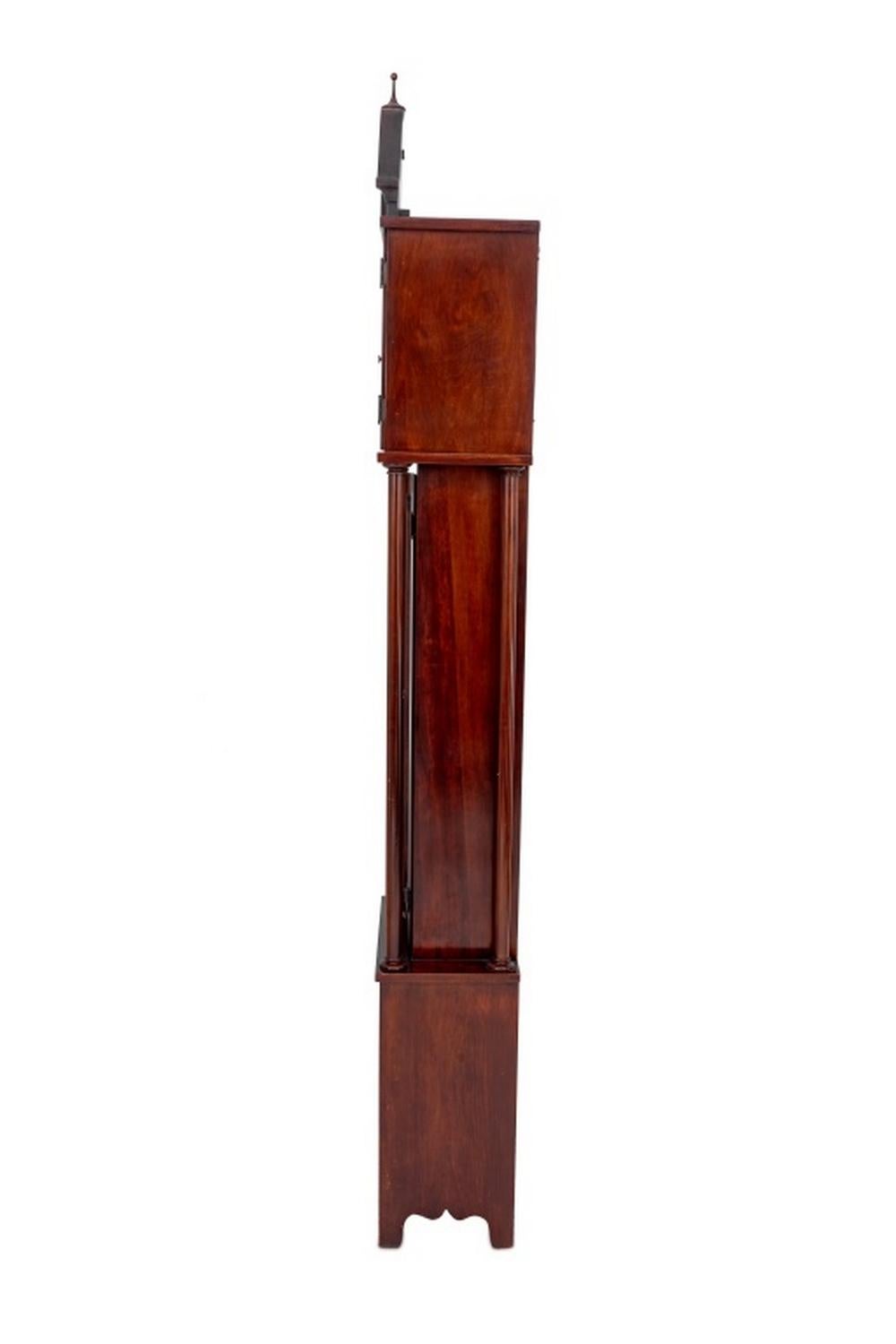 20th Century American Colonial Mfg Co. Mahogany Tall Case Clock
