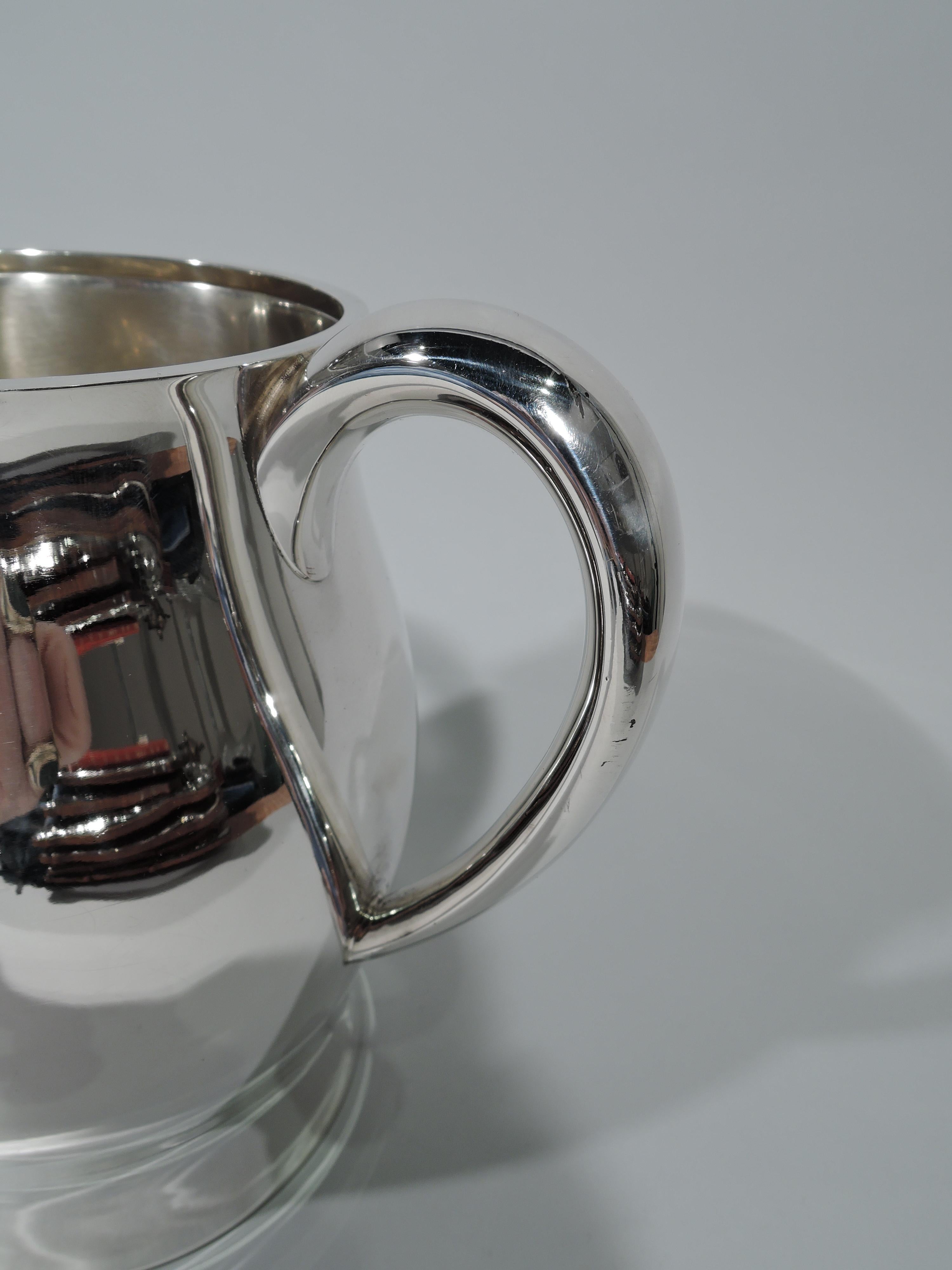 Colonial Revival American Colonial Revere Sterling Silver Water Pitcher by Tuttle