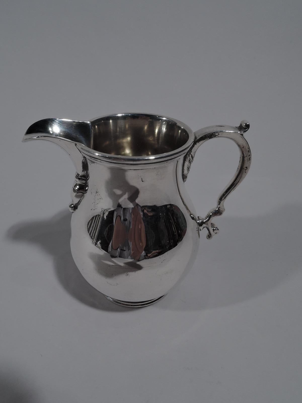 North American American Colonial Revival 3-Piece Sterling Silver Coffee Set by Georg Jensen USA