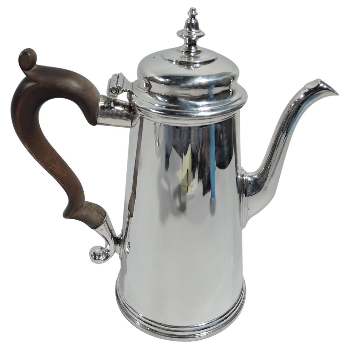American Colonial Style Silver Coffeepot by Ensko