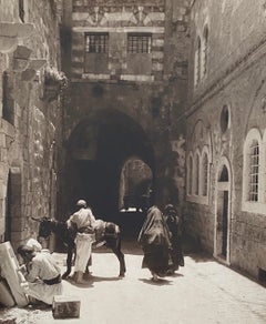 Foto all'albumina grande d'epoca Gerusalemme - Casa del "ricco"