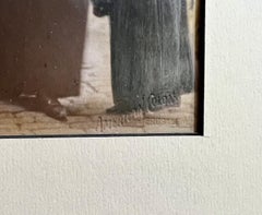 Foto all'albumina di grandi dimensioni d'epoca di Gerusalemme American Colony Jerusalem Mercato della Città Vecchia