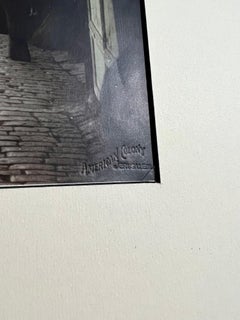 Foto all'albumina di grandi dimensioni d'epoca di Gerusalemme American Colony Jerusalem Mercato della Città Vecchia