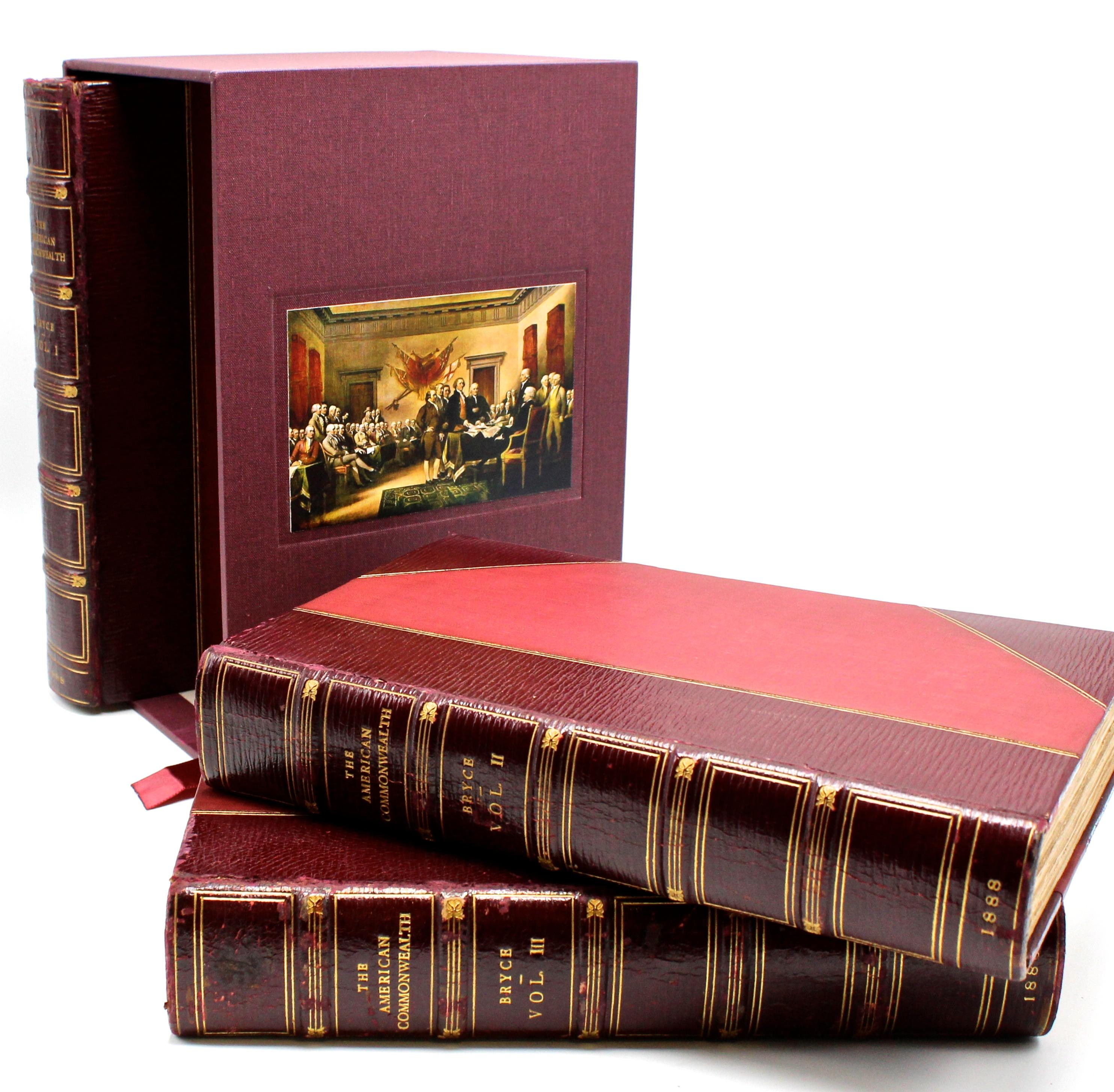 « American Commonwealth » de James Bryce, première édition, ensemble de trois volumes, 1888 Bon état - En vente à Colorado Springs, CO