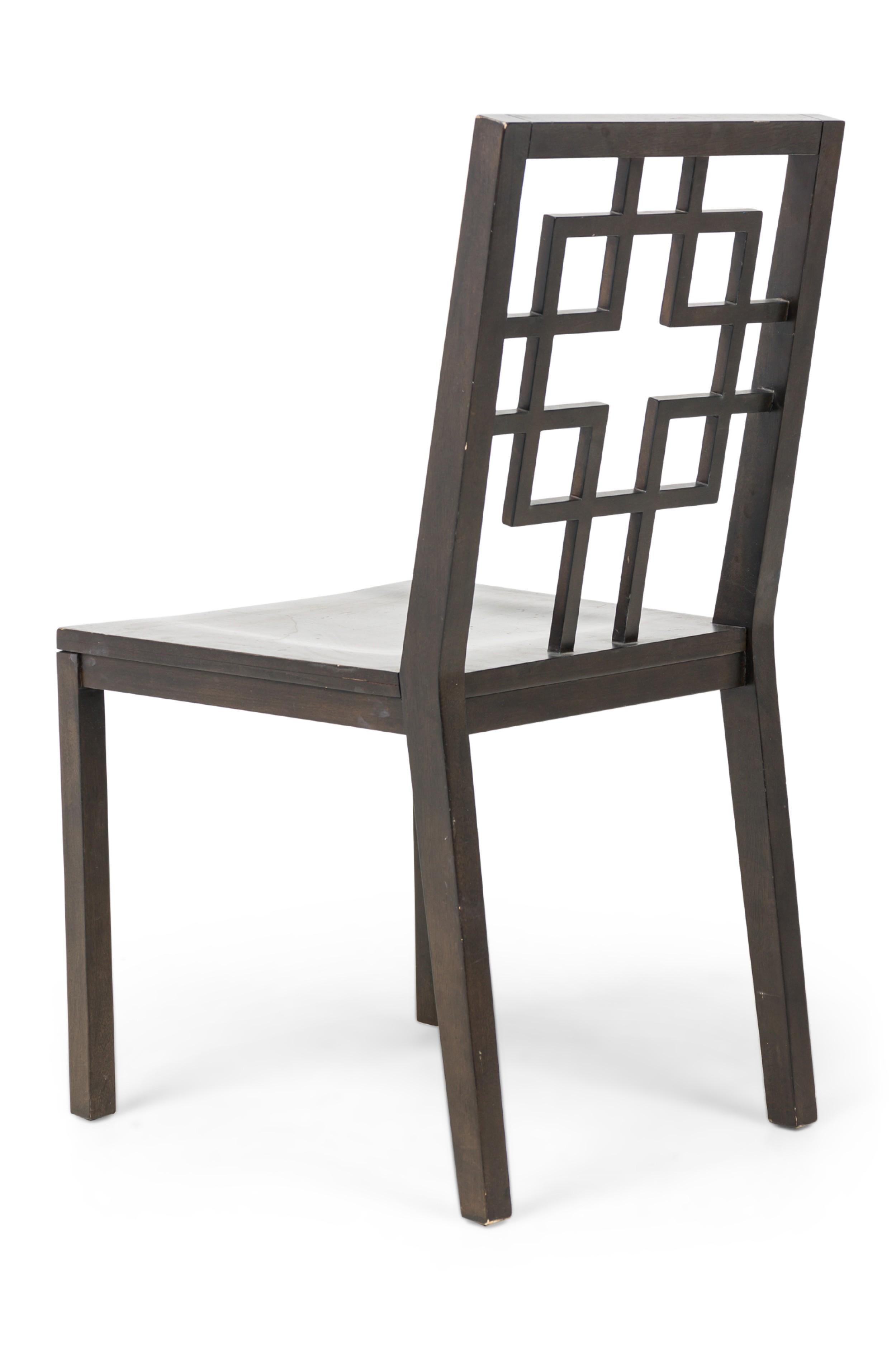 Hand-Painted American Conetemporary Chinoiserie Style Side Chair For Sale
