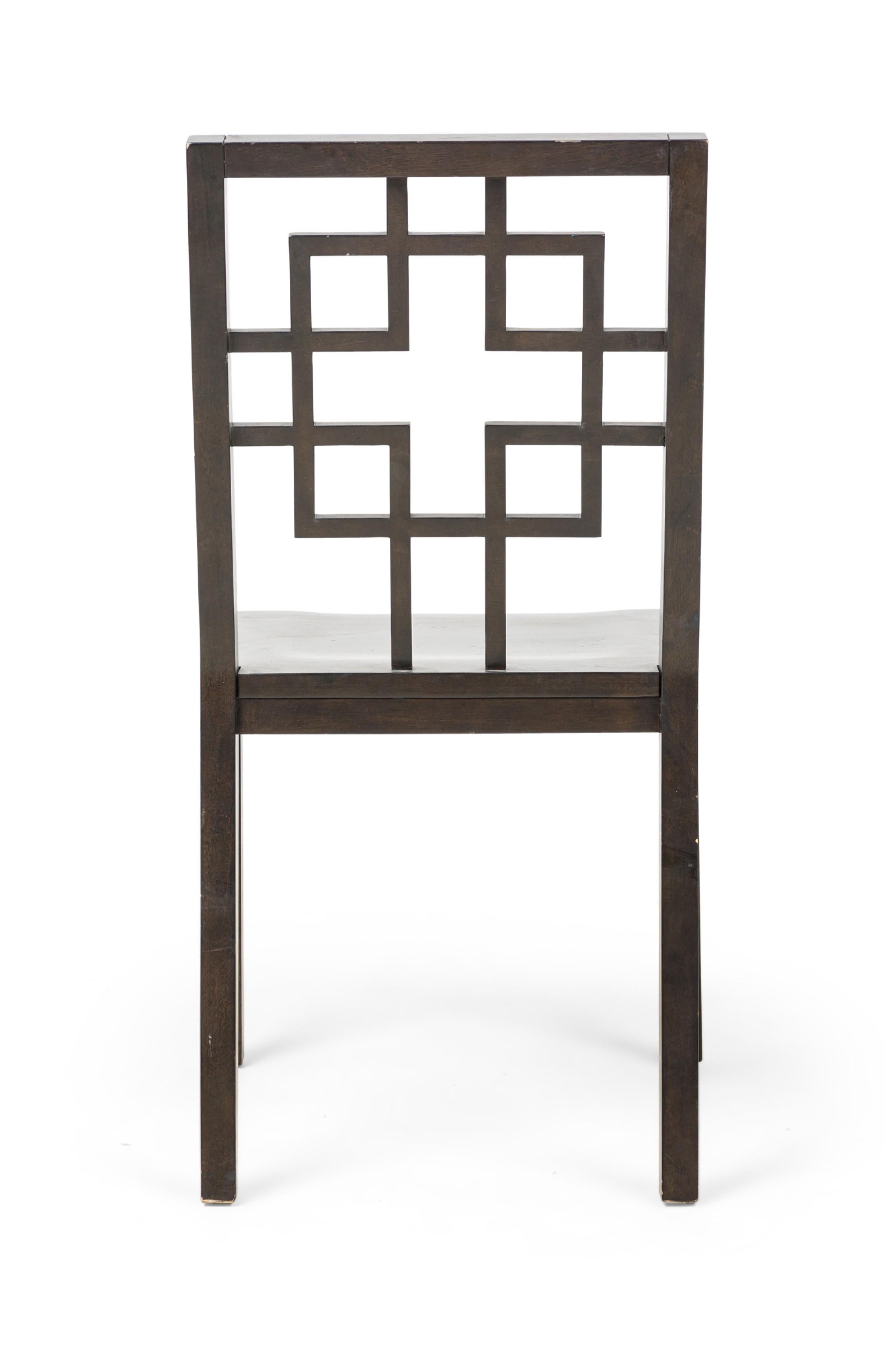 American Conetemporary Chinoiserie Style Side Chair In Good Condition For Sale In Queens, NY