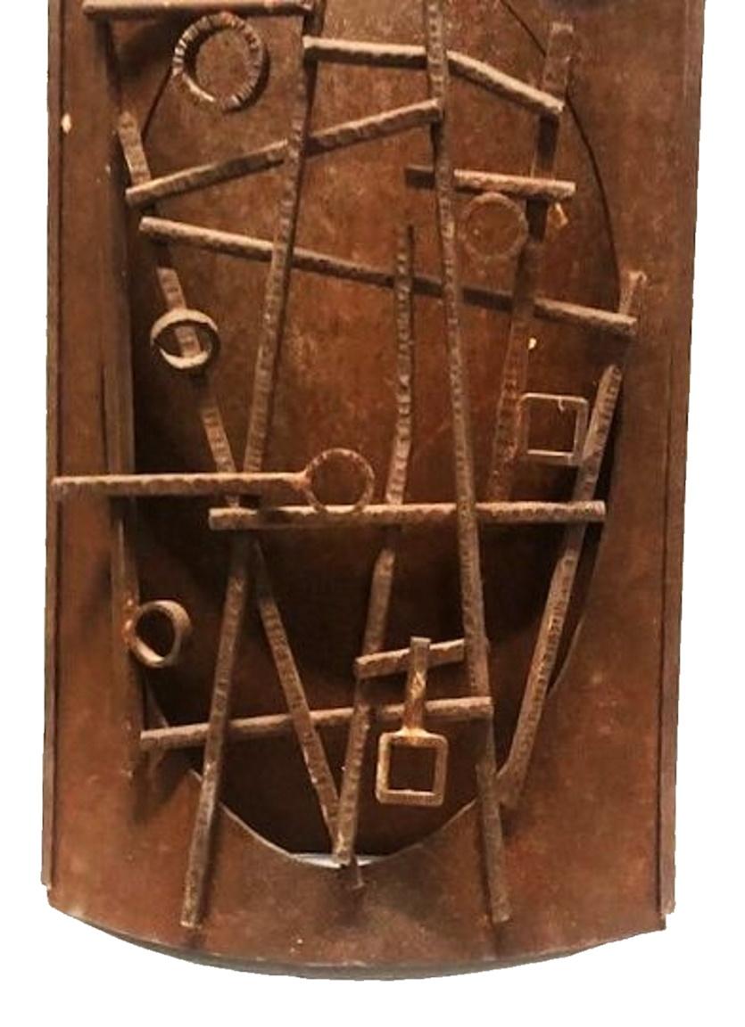 Mid-Century Modern American Contemporary Abstract Brutalism, Sculpture in Iron, ca. 1960s For Sale