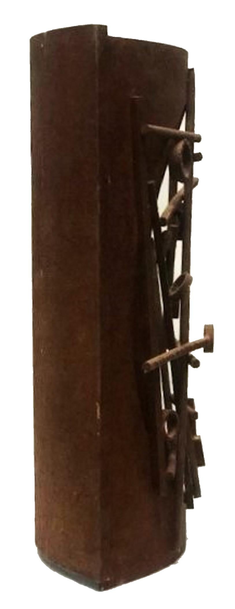 American Contemporary Abstract Brutalism, Sculpture in Iron, ca. 1960s For Sale 1