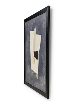 American Contemporary Abstract Collage Style Painting