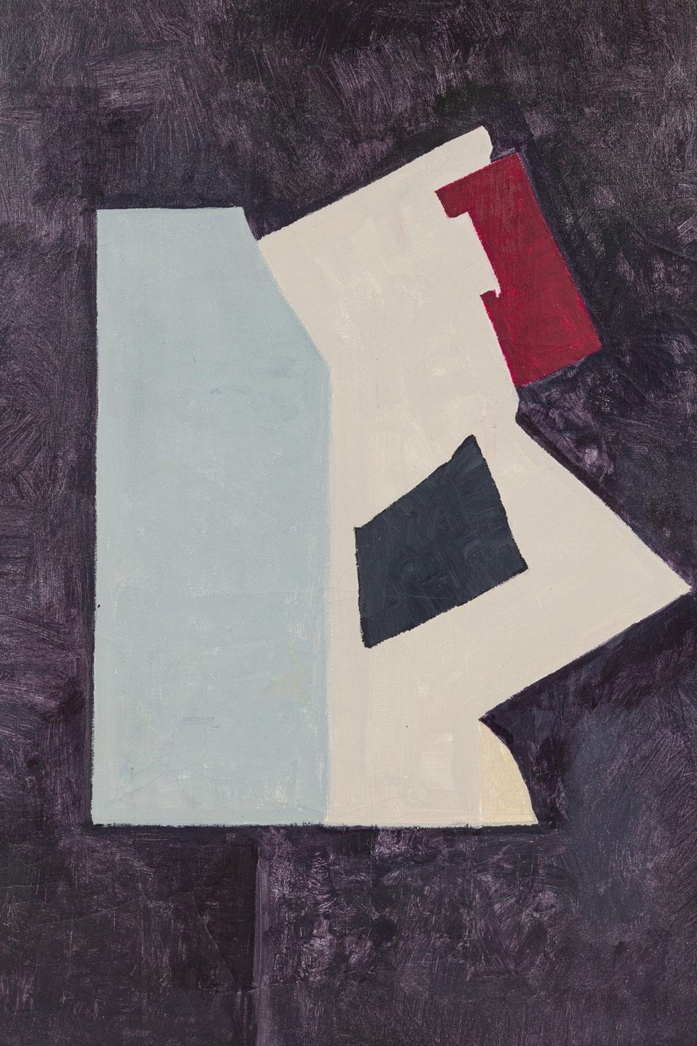 Amerikanische Zeitgenössische Abstrakte Collage Stil Malerei (amerikanisch) im Angebot