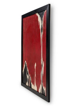 Pintura Expresionista Abstracta Contemporánea Americana Roja y Negra