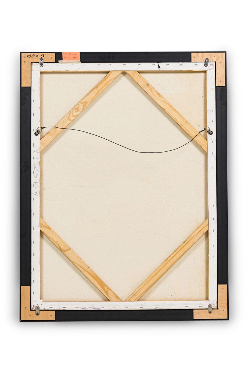 Amerikanische Zeitgenössische Abstrakte Expressionistische Malerei in Blau und Weiß (20. Jahrhundert) im Angebot